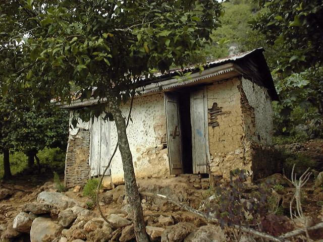 Mud and thatch hut