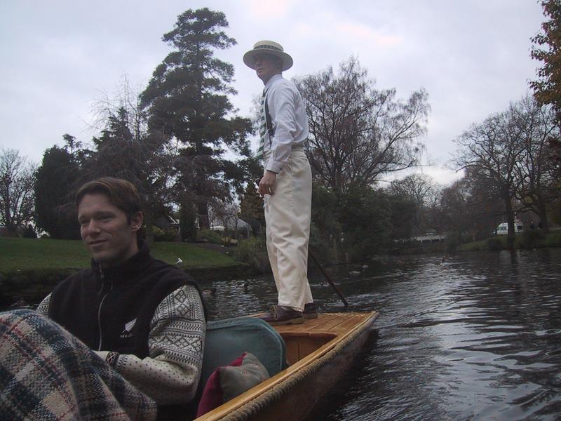 Lars · punting on the Avon