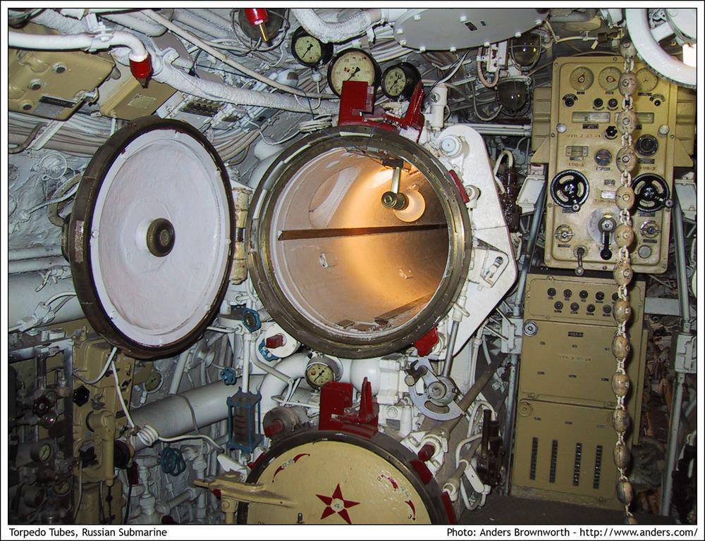 Torpedo tubes · Russian submarine