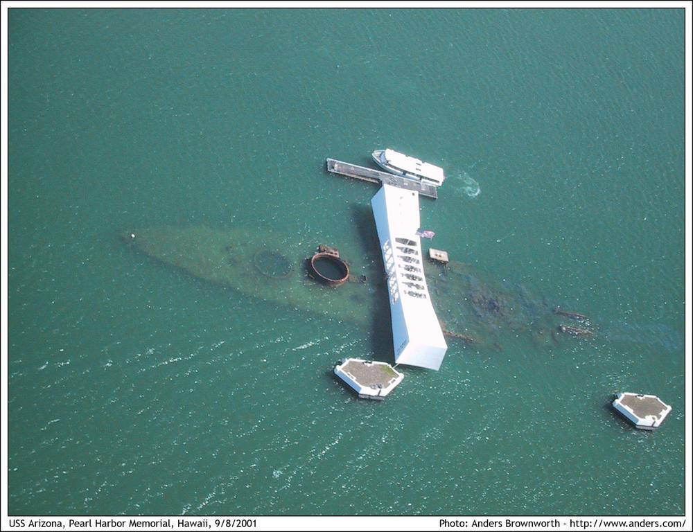 Pearl Harbor Memorial · Hawaii · 9/8/2001