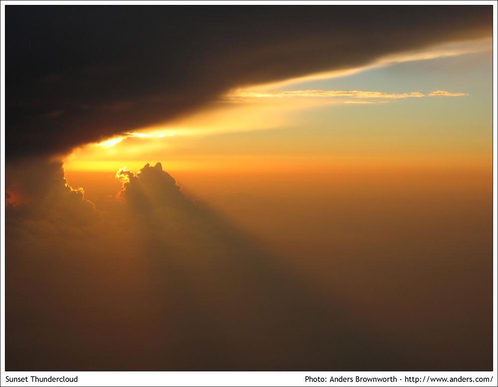 Sunset thundercloud