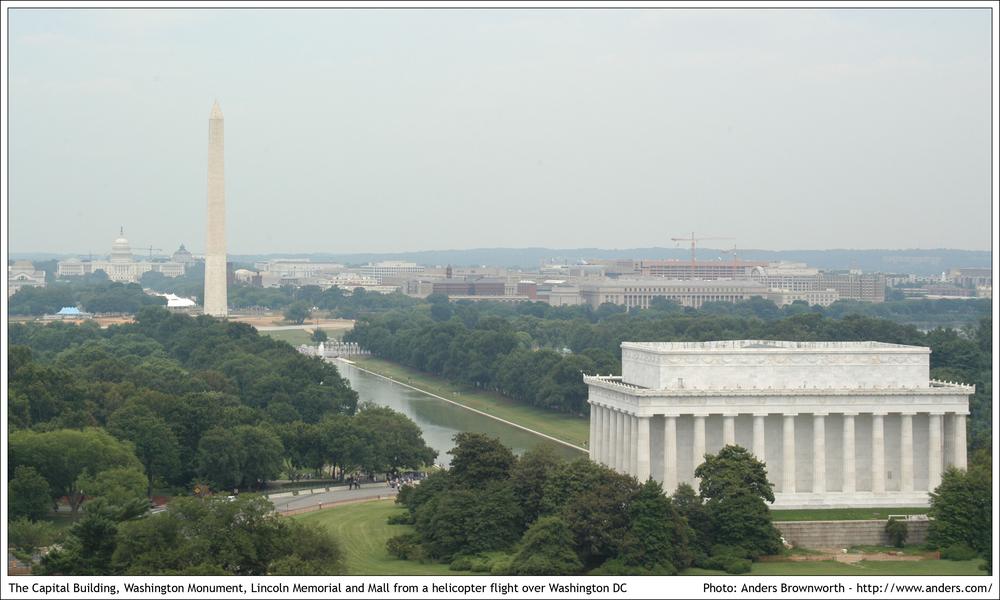 Capitol Building, Washington Monument and Lincoln Memorial · Washington, DC
